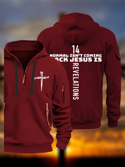 Normal Isn't Coming Back Jesus God Christian Zipper Hoodies