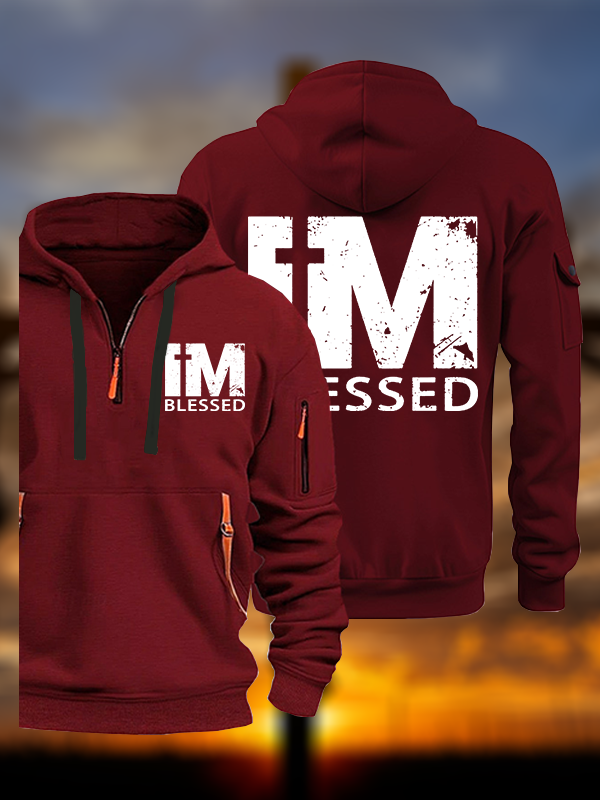 I'm Blessed Jesus God Christian Zipper Hoodies