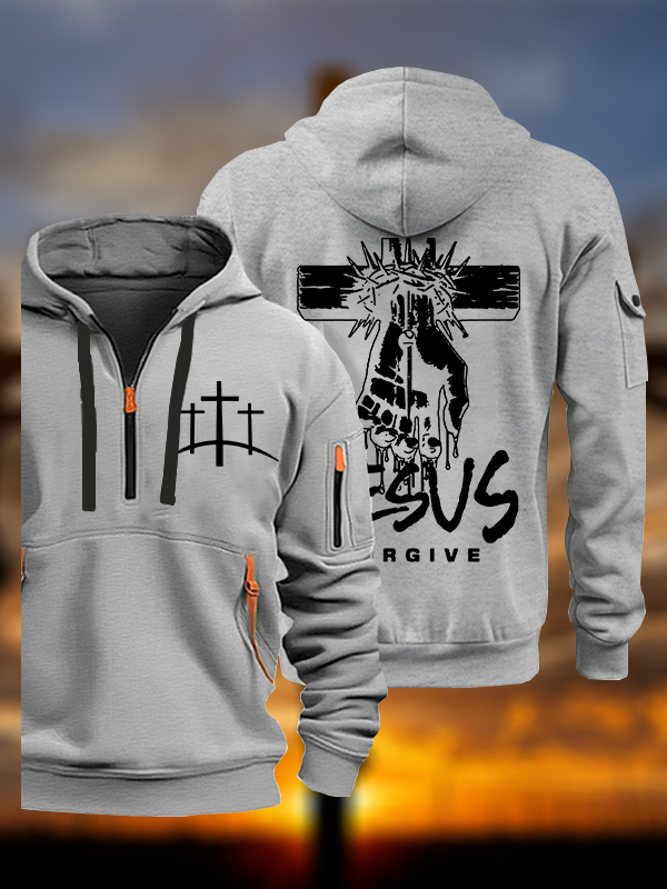 Jesus Forgive Jesus God Christian Zipper Hoodies