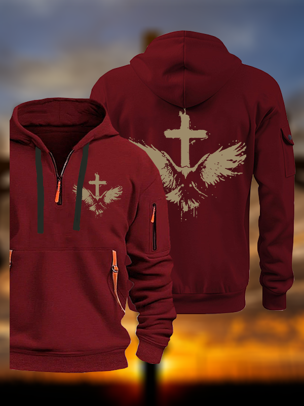 The Jesus Eagle  Jesus God Christian Zipper Hoodies