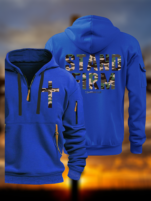 Stand Firm Jesus God Christian Zipper Hoodies