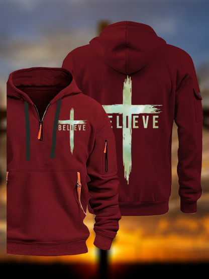 Believe Jesus God Christian Zipper Hoodies