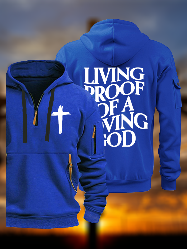 Living Proof Of A Loving God  Jesus God Christian Zipper Hoodies