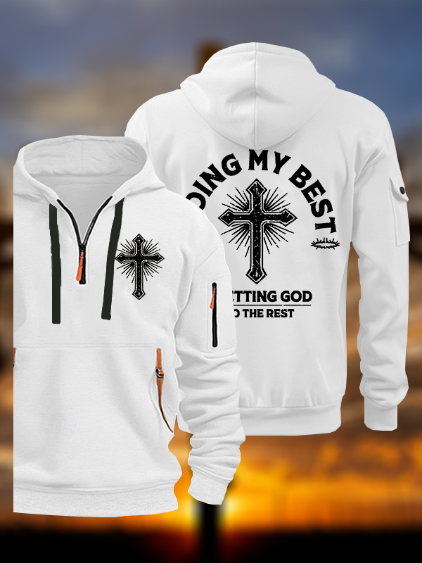 Let God Do The Rest  Jesus God Christian Zipper Hoodies