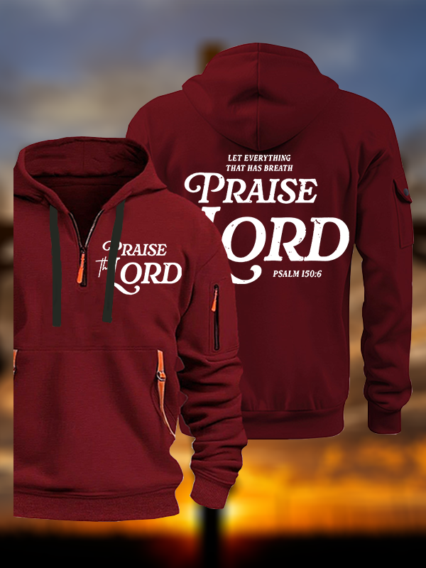 Praise The Lord Jesus God Christian Zipper Hoodies