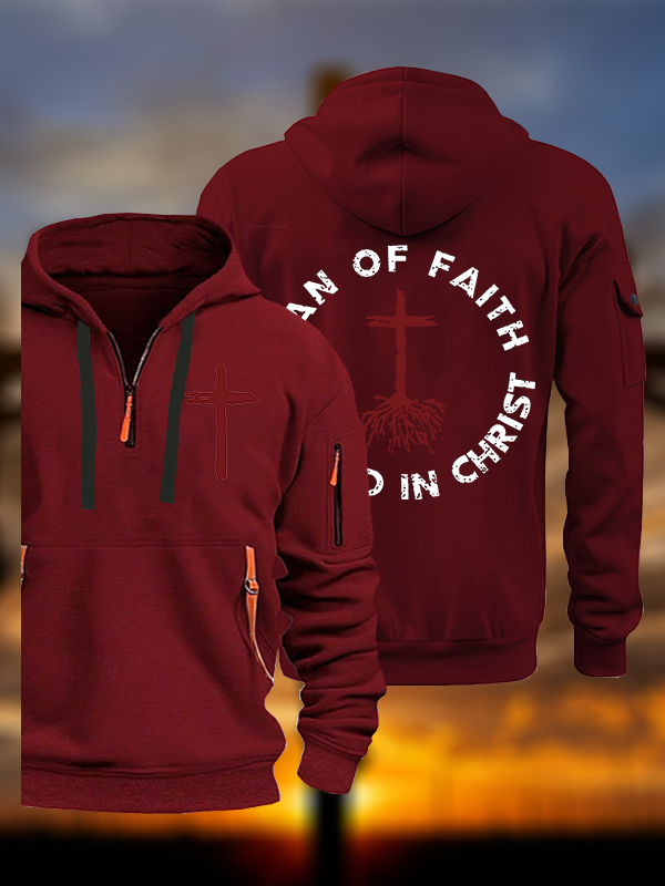 Man of Faith Jesus God Christian Zipper Hoodies