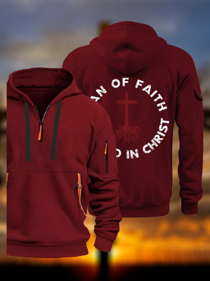 Man of Faith Jesus God Christian Zipper Hoodies