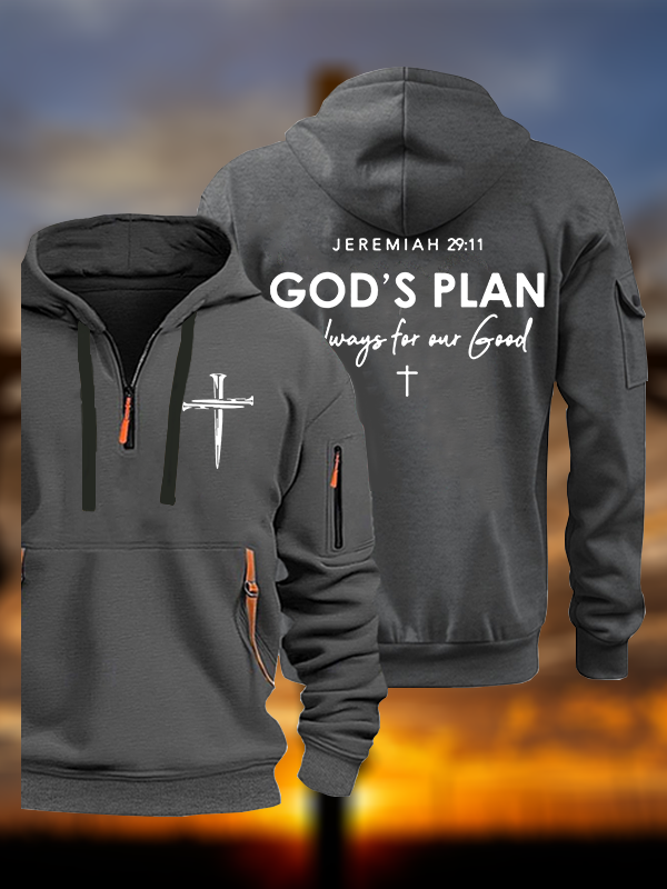 God's Plan is Always for Our Good  Jesus God Christian Zipper Hoodies