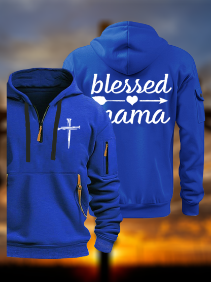 Blessed Mama  Jesus God Christian Zipper Hoodies