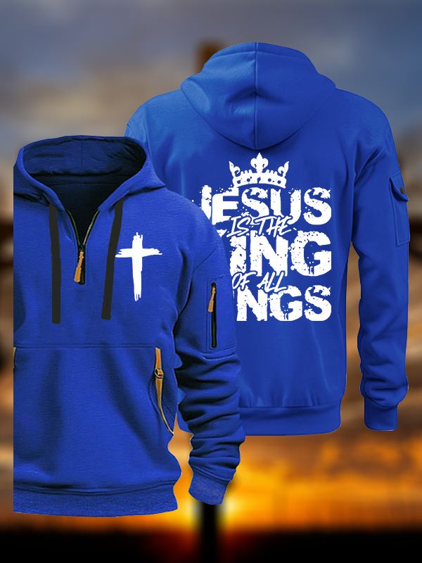 Jesus Christ Is King  Jesus God Christian Zipper Hoodies