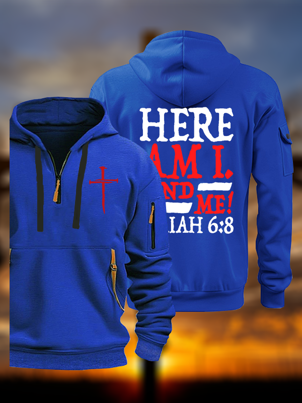 Isaiah 6:8 Send Me! Jesus God Christian Zipper Hoodies
