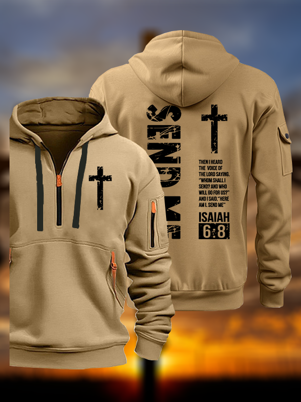 Send Me Isaiah 6:8 Jesus God Christian Zipper Hoodies