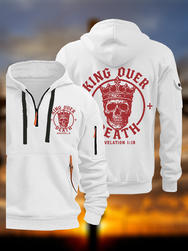 King Over Death Jesus God Christian Zipper Hoodies