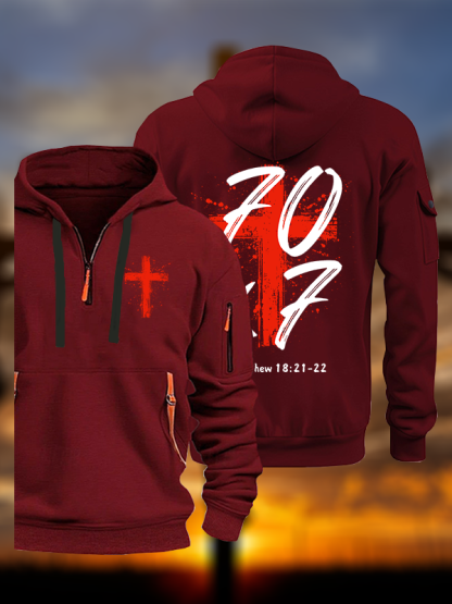 Matthew 18:21-22 Jesus God Christian Zipper Hoodies