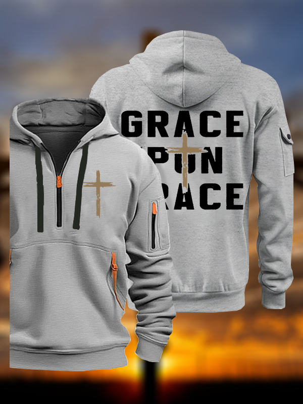 Grace Upon Grace  Jesus God Christian Zipper Hoodies