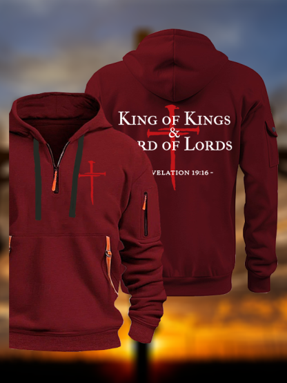 King of kings & Lord of Lords Jesus God Christian Zipper Hoodies