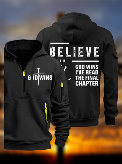 God Wins Jesus God Christian Zipper Hoodies