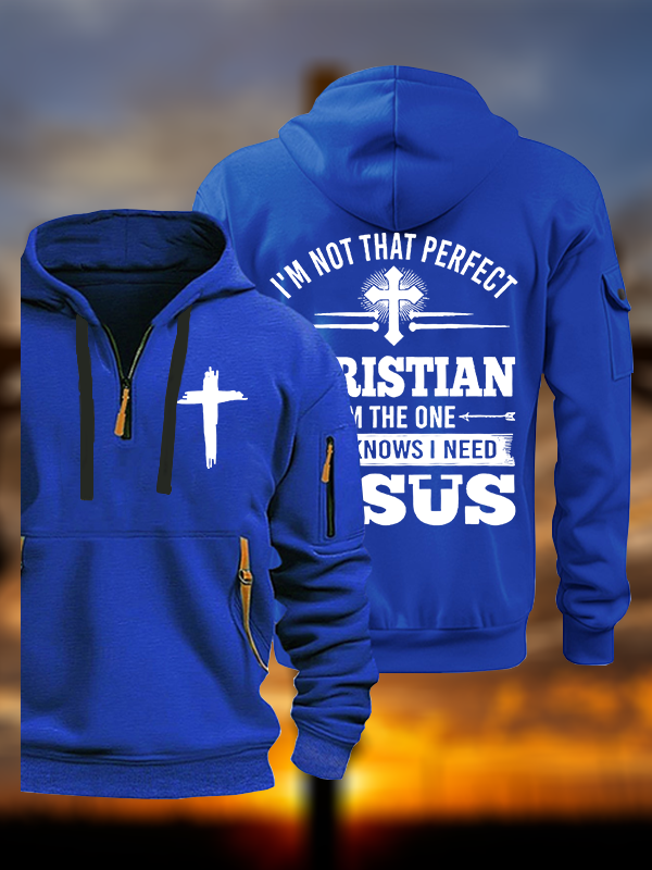 I'm Not That Perfect Jesus God Christian Zipper Hoodies