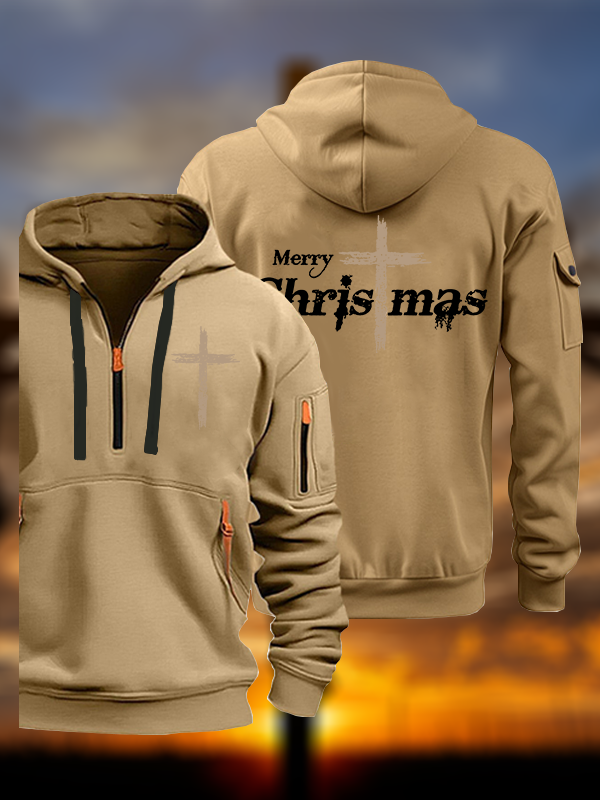Merry Chrismas  Jesus God Christian Zipper Hoodies