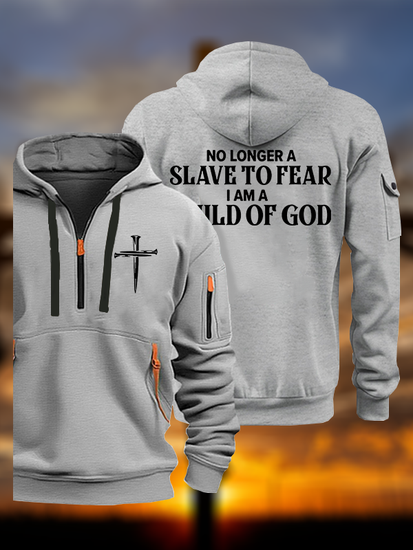 No Longer A Slave To Fear Jesus God Christian Zipper Hoodies