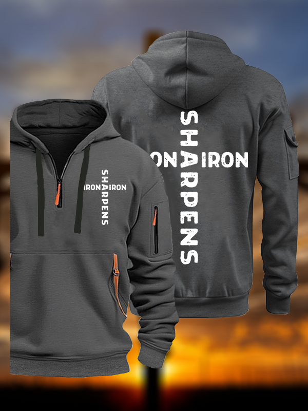 Iron Sharpens Iron Jesus God Christian Zipper Hoodies