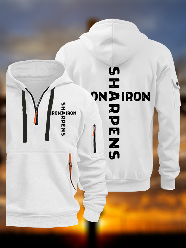 Iron Sharpens Iron Jesus God Christian Zipper Hoodies