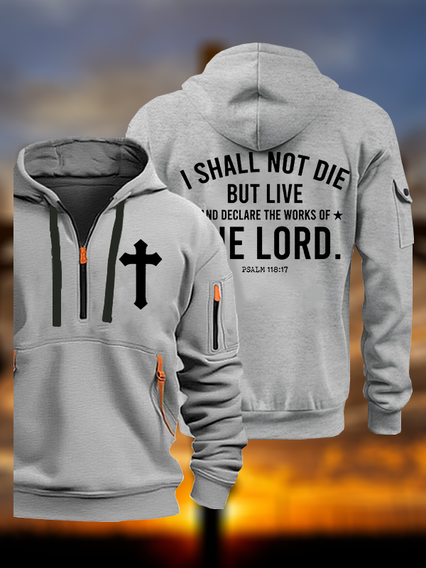 I Shall Not Die but Live Jesus God Christian Zipper Hoodies