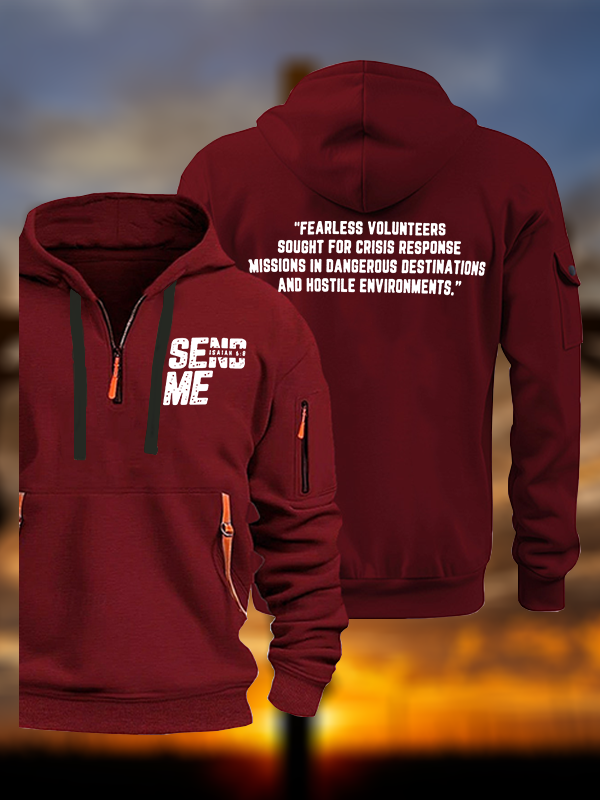 SEND ME - Isaiah 6:8  Jesus God Christian Zipper Hoodies