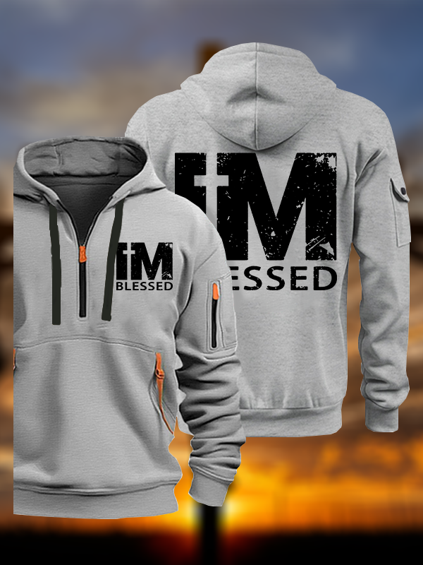 I'm Blessed Jesus God Christian Zipper Hoodies