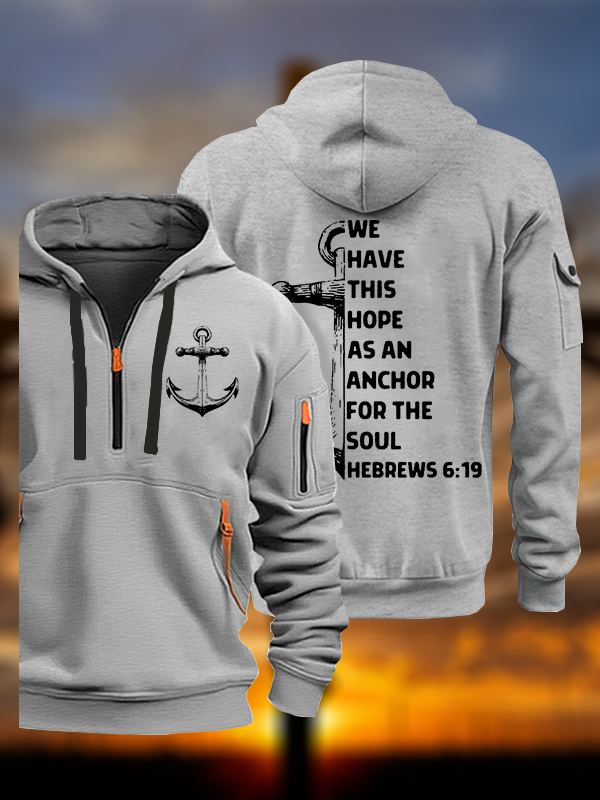 Hope As Anchor Jesus God Christian Zipper Hoodies