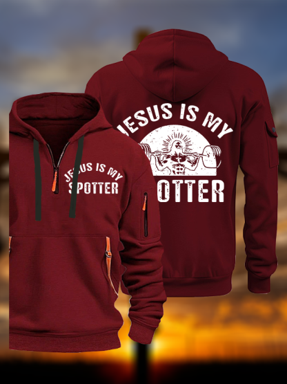 Jesus Is My Spotter Jesus God Christian Zipper Hoodies