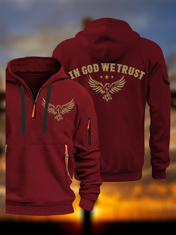 In God We Trust Jesus God Christian Zipper Hoodies