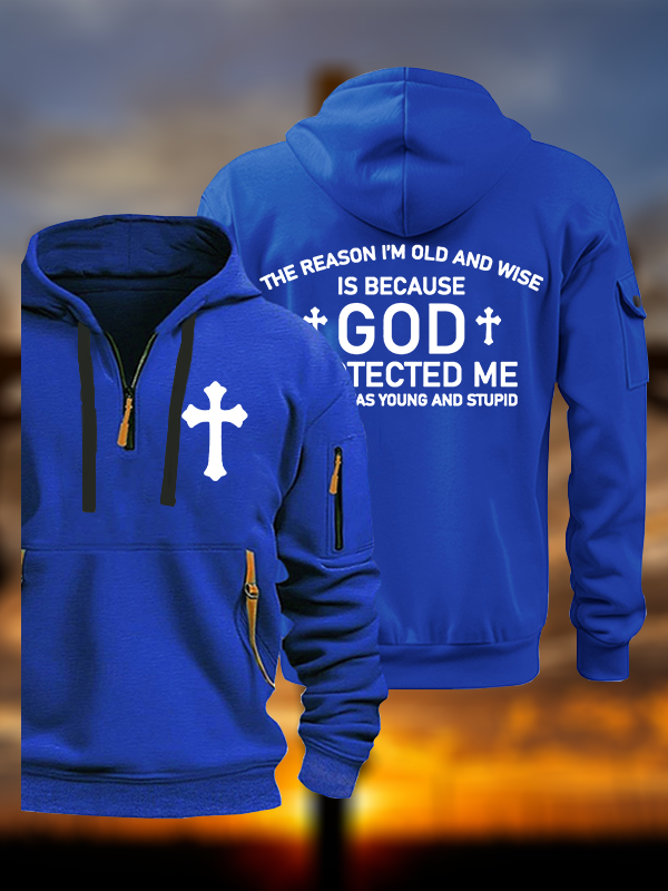 God Protected Me  Jesus God Christian Zipper Hoodies