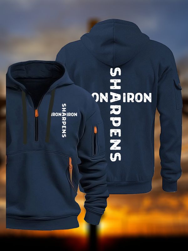 Iron Sharpens Iron Jesus God Christian Zipper Hoodies