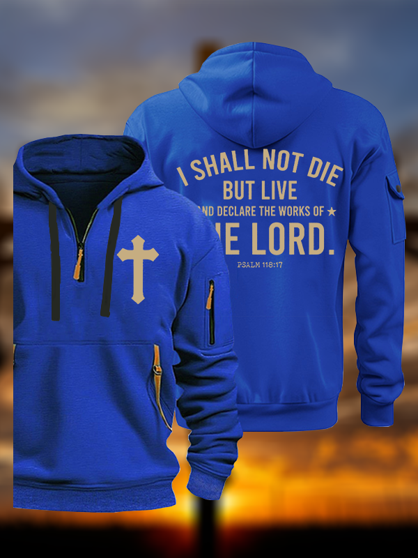 I Shall Not Die but Live Jesus God Christian Zipper Hoodies