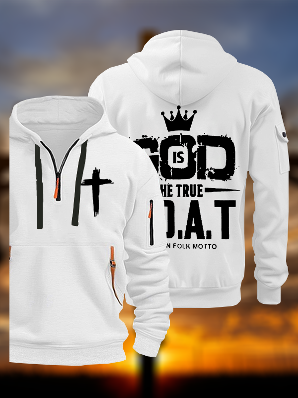God The True G.O.A.T Jesus God Christian Zipper Hoodies