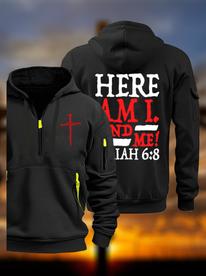 Isaiah 6:8 Send Me! Jesus God Christian Zipper Hoodies