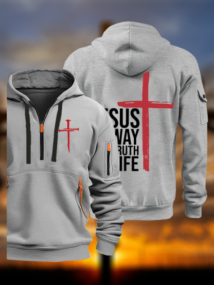 Jesus The Way Truth Life Jesus God Christian Zipper Hoodies