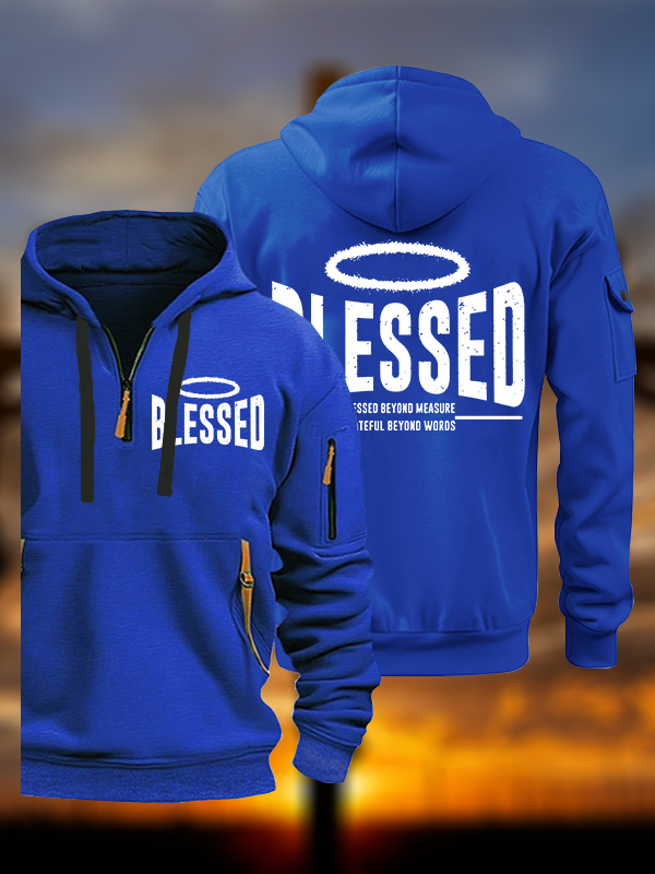 Blessed Jesus God Christian Zipper Hoodies