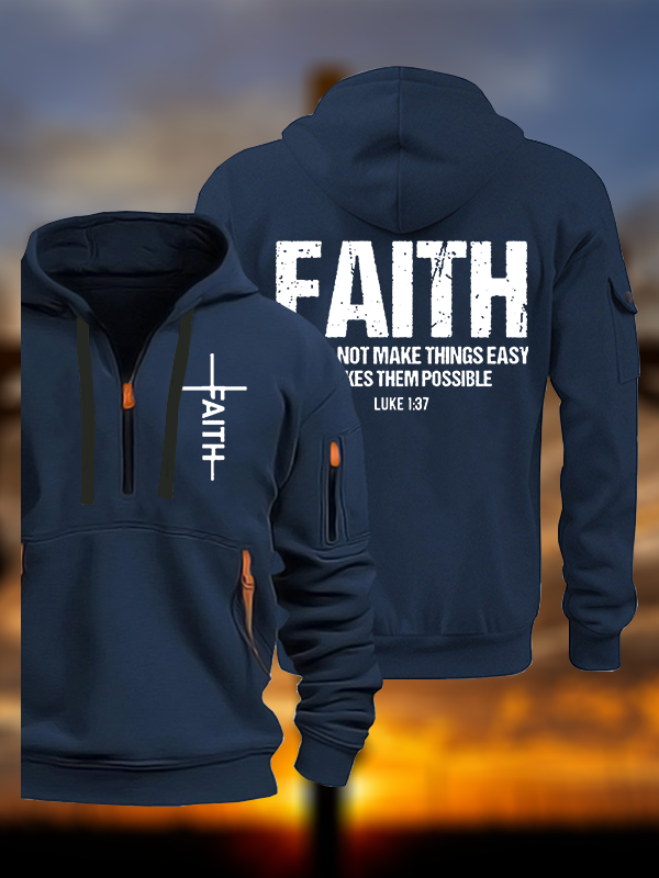 Faith Jesus God Christian Zipper Hoodies