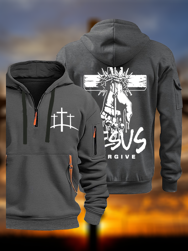 Jesus Forgive Jesus God Christian Zipper Hoodies
