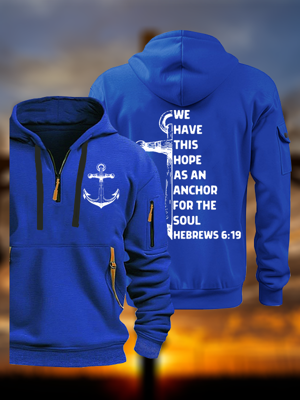 Hope As Anchor Jesus God Christian Zipper Hoodies