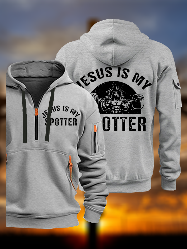 Jesus Is My Spotter Jesus God Christian Zipper Hoodies