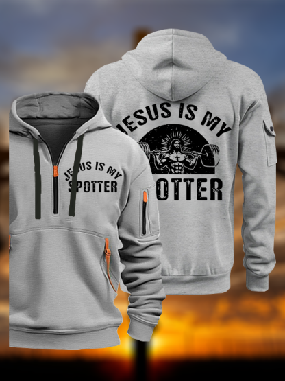 Jesus Is My Spotter Jesus God Christian Zipper Hoodies