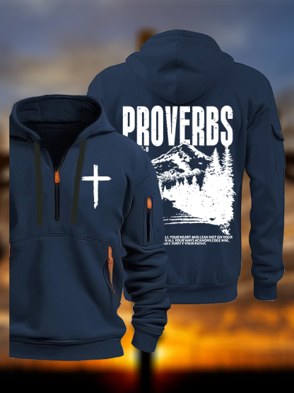 Proverbs 3:5-6 Jesus God Christian Zipper Hoodies