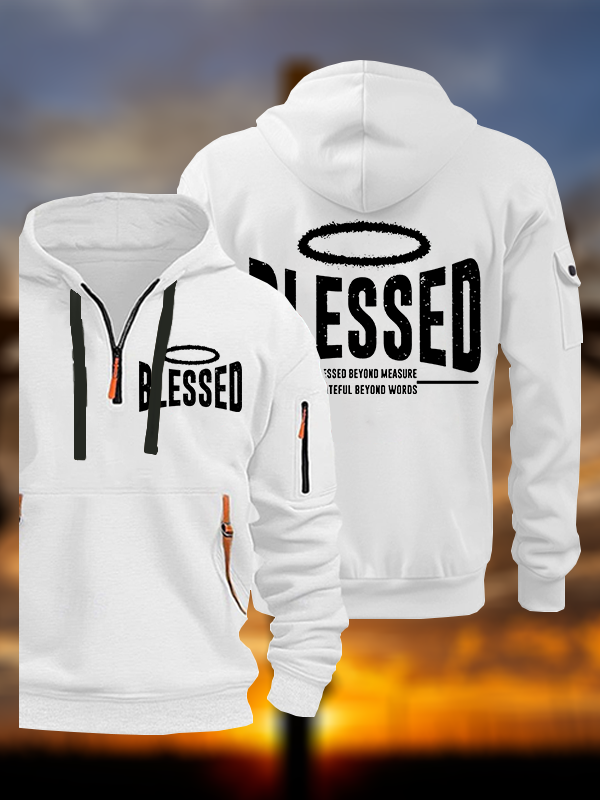 Blessed Jesus God Christian Zipper Hoodies
