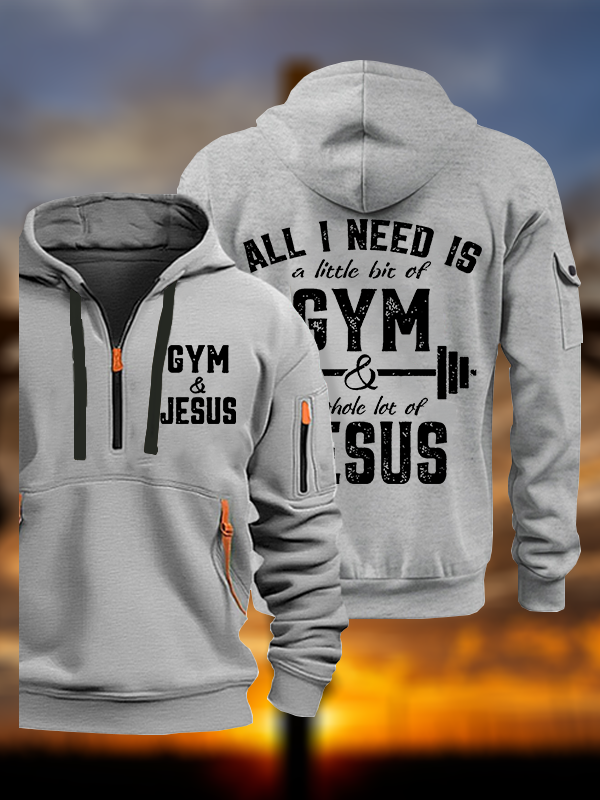 Gym and Jesus Jesus God Christian Zipper Hoodies