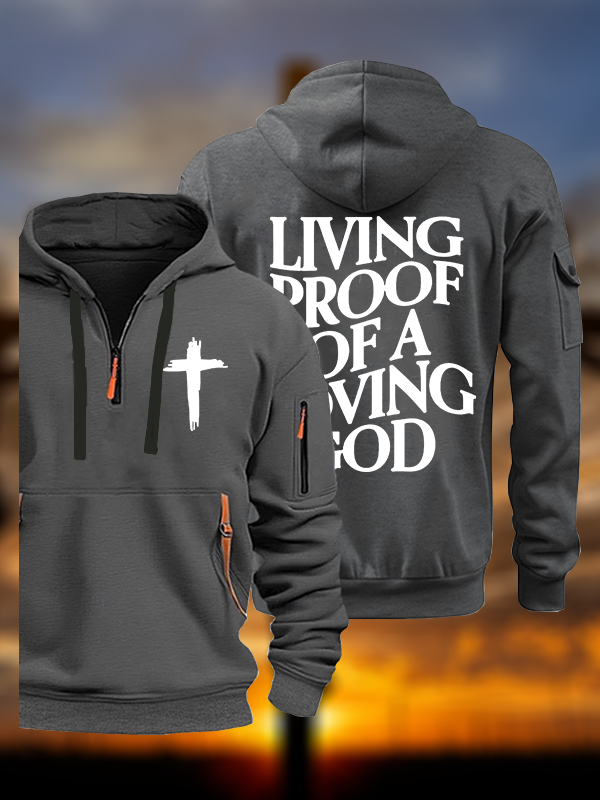 Living Proof Of A Loving God  Jesus God Christian Zipper Hoodies