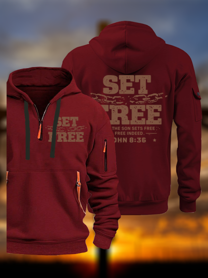 Set Free Jesus God Christian Zipper Hoodies