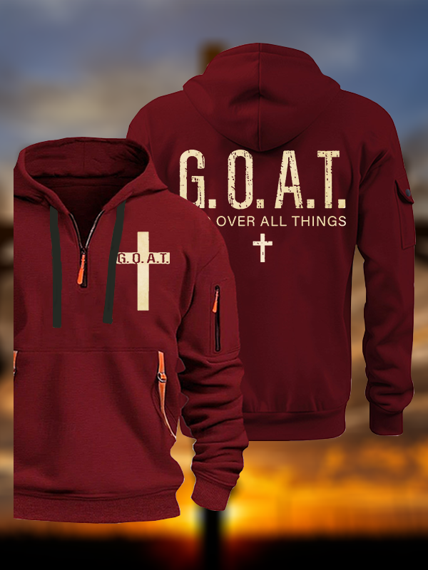 God over All Things Jesus God Christian Zipper Hoodies